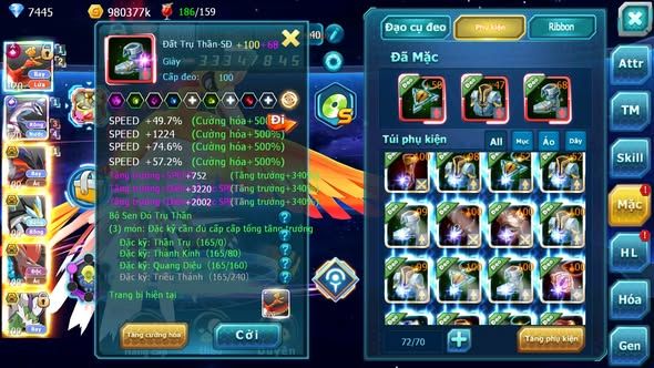 MÃ : #TTS4661 - SV 1426 - TOP 13 - V13  - 3K SÁCH - HOOH CH DYNAMAX PALKIA CH YVETAL BC WB BC BTAA BC NHIỀU PET HT