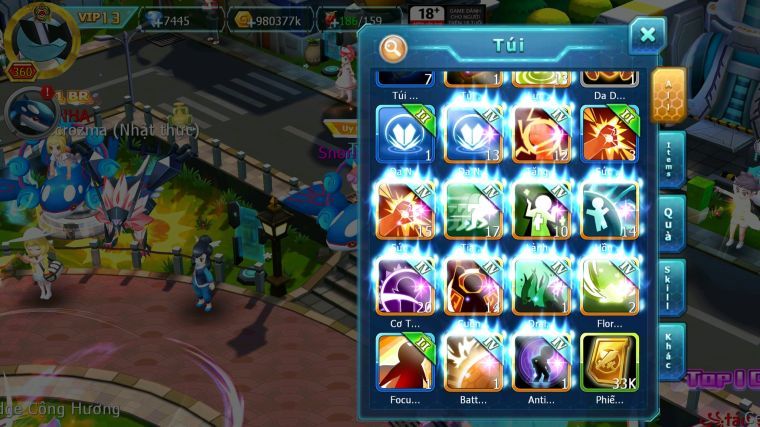 MÃ : #TTS4661 - SV 1426 - TOP 13 - V13  - 3K SÁCH - HOOH CH DYNAMAX PALKIA CH YVETAL BC WB BC BTAA BC NHIỀU PET HT