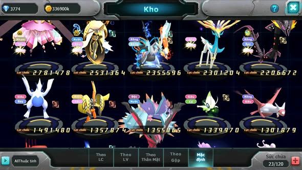 MÃ : #TTS4658 - SV 1623 - V5 - DIANCIE BC TAPU FINI BC XERM UNVOA RAYQUAZA LUGIA NHIỀU PET HT