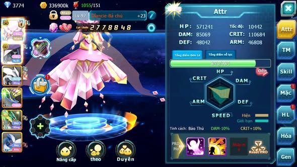 MÃ : #TTS4658 - SV 1623 - V5 - DIANCIE BC TAPU FINI BC XERM UNVOA RAYQUAZA LUGIA NHIỀU PET HT