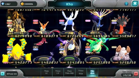 MÃ : #TTS4670 - SV 945 - V13 - 1280 SÁCH - TOP 11 - HOOH CH DYNAMAX DIANCIE CH DYNAMAX PALKIA CH HENTRAN BC THẦN GIÓ BC KYOGRE BC NHIỀU PET BC