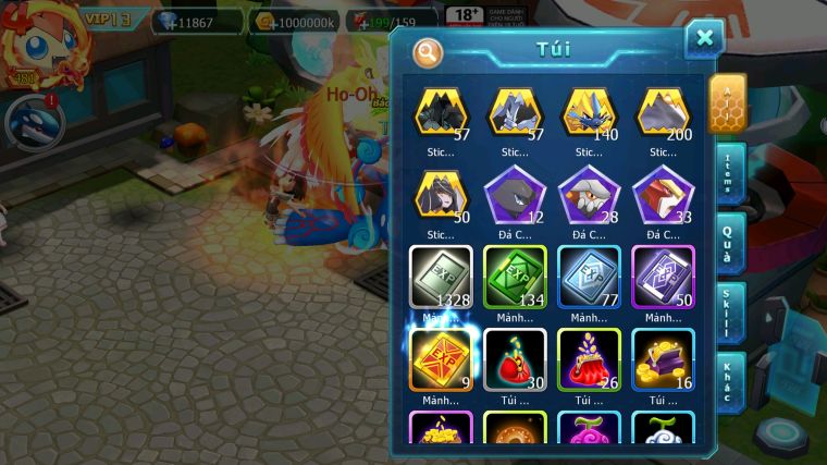 MÃ : #TTS4670 - SV 945 - V13 - 1280 SÁCH - TOP 11 - HOOH CH DYNAMAX DIANCIE CH DYNAMAX PALKIA CH HENTRAN BC THẦN GIÓ BC KYOGRE BC NHIỀU PET BC