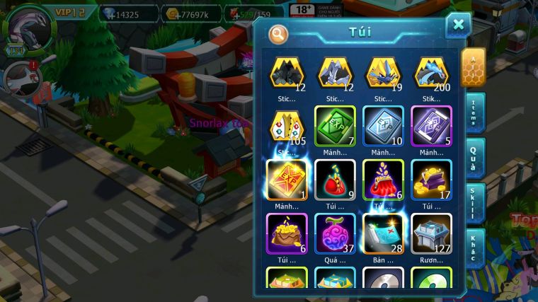 MÃ : #TTS4668 - SV 1710 - TOP 44 - V12 - PALKIA CH SS NGON KYOGRE BC UNVOA WB BC CẶP LATI BC