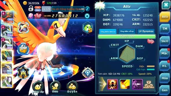 MÃ : #TTS4677 - SV 1235 - TOP 12 - V12 - HOOH CH DYNAMAX BW CH DYNAMAX RAYQUAZA BC NHIỀU PET BÁ CHỦ NGON