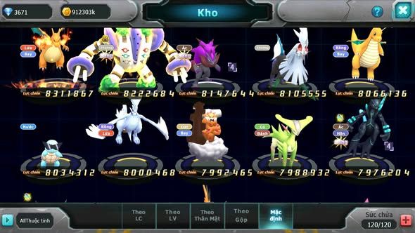 MÃ : #TTS4683 - SV 636 - TOP4 - V17 - HOOH CH DYNAMAX UNVOA BÁ CHỦ WB CH DYNAMAX RAYQUAZA DYNAMAX LUGIA CH YVETAL UNTRA SUN