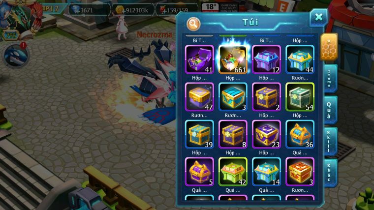 MÃ : #TTS4683 - SV 636 - TOP4 - V17 - HOOH CH DYNAMAX UNVOA BÁ CHỦ WB CH DYNAMAX RAYQUAZA DYNAMAX LUGIA CH YVETAL UNTRA SUN