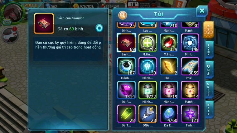 MÃ : #TTS4695 - SV 1392 - V10 - HOOH DYNAMAX UNVOA THẦN GIÓ BC QVLD BC QVBC CẶP LATI BC NHIỀU PET HT