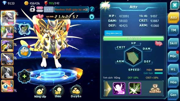 MÃ : #TTS4694 - SV 1181 - MEW GIÁP BÁ CHỦ CẶP LATI RAIKOU SHADOW LUGIA ARC THÉP