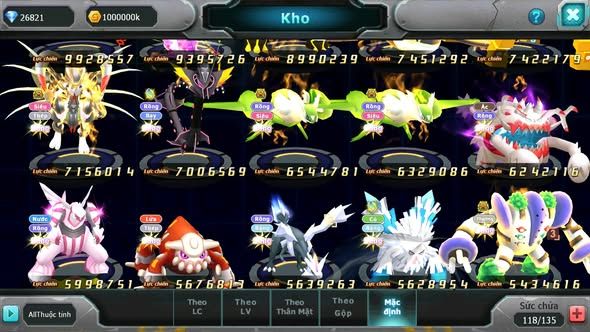 MÃ :  #TTS4693 - SV 980 - TOP28 - HOOH CH DYNAMAX DIANCIE DYNAMAX WB BC UNVOA THẦN GIÓ BC RẮN BĂNG BC NHIỀU PET BC