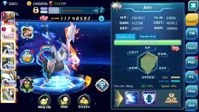 MÃ :  #TTS4693 - SV 980 - TOP28 - HOOH CH DYNAMAX DIANCIE DYNAMAX WB BC UNVOA THẦN GIÓ BC RẮN BĂNG BC NHIỀU PET BC