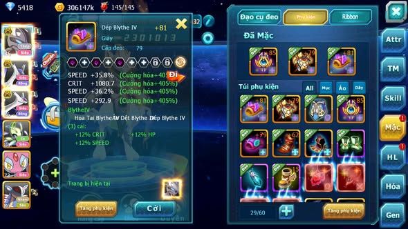 MÃ : #TTS4700 - SV1734 - MEW GIÁP BÁ CHỦ CẶP LATI BC UNVOA NHIỀU PET HT