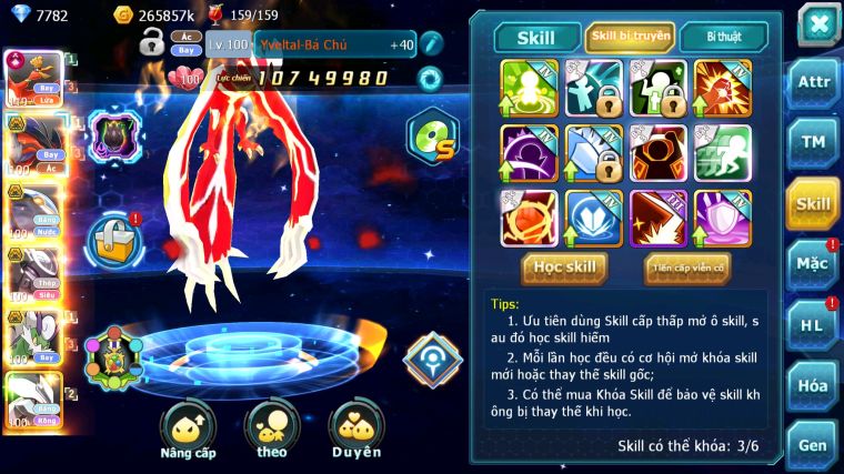 MÃ : #TTS4699 - SV 1304 - V10 - HOOH DYNAMAX YVETAL BC QVBC BC MEW GIÁP BC THẦN GIÓ BC UNVOA CẶP LATI BÁ CHỦ