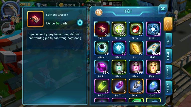 MÃ : #TTS4699 - SV 1304 - V10 - HOOH DYNAMAX YVETAL BC QVBC BC MEW GIÁP BC THẦN GIÓ BC UNVOA CẶP LATI BÁ CHỦ