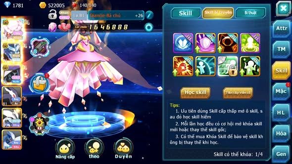 MÃ : #TTS4698 - SV 1746 - V10 - DIANCIE BC TAPU FINI BC RẮN BĂNG BC SHADOW LUGIA UNVOA NHIỀU PET HT