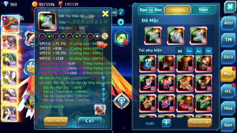 MÃ : #TTS4697 - SV 722 - TOP 9 - V15 - HOOH CH DYNAMAX HOOPA BÁ CHỦ RAYQUAZA BC THẦN GIÓ BC MEW GIÁP BC CẶP LATI BC NHIỀU PET HT