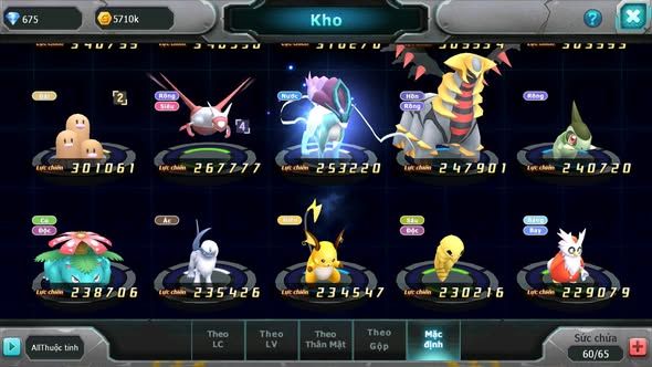 MÃ : #TTS4705 - SV 1707 - V4 - LUGIA CELEBI RAIKOU AMDLO