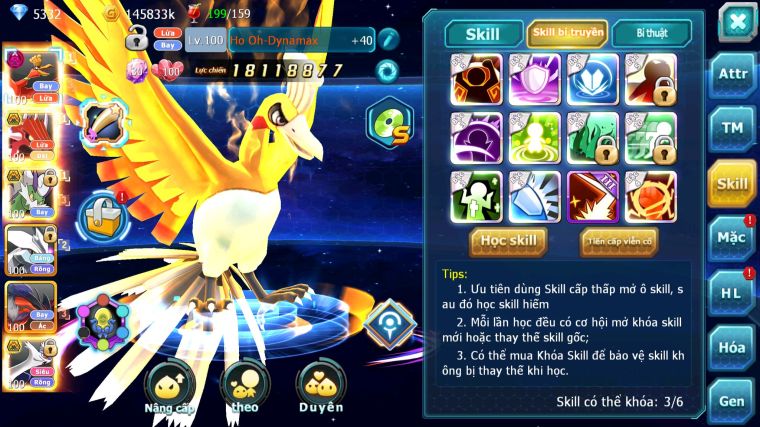 MÃ : #TTS4702 - SV 1582 - TOP33 - V11 - HOOH DYNAMAX QVLD BC THẦN GIÓ BC UNVOA YVETAL LATI BC NHIỀU PET HT