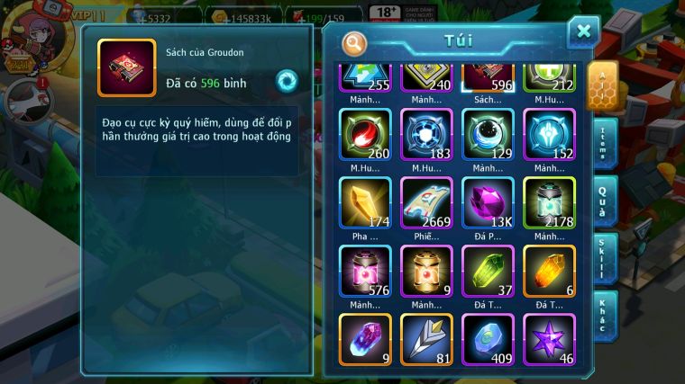 MÃ : #TTS4702 - SV 1582 - TOP33 - V11 - HOOH DYNAMAX QVLD BC THẦN GIÓ BC UNVOA YVETAL LATI BC NHIỀU PET HT