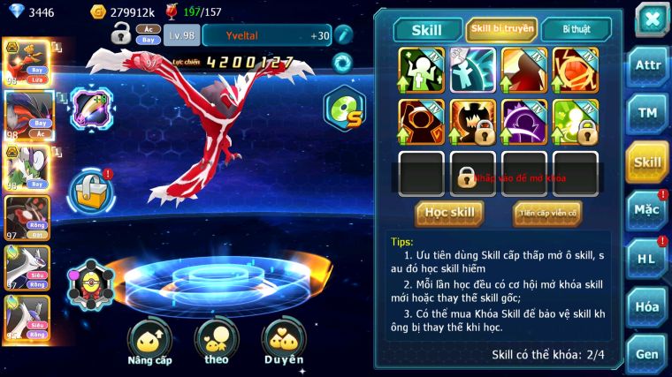 MÃ : #TTS4701 - SV 1770 - TOP3 - V12 - HOOH BÁ CHỦ YVETAL THẦN GIÓ BC ZEVIL NHIỀU PET HT