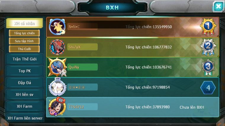 MÃ : #TTS4712 - SV 1534 - V8 - 17K KC - HOOH DYNAMAX YVETAL BC QVBC BC THẦN GIÓ BC UNVOA QVLD BC CẶP LATI BC