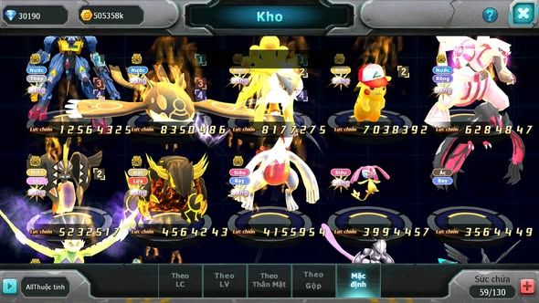 MÃ : #TTS4710 - SV 1599 - TOP37 - V13 - 30K KC - METALGARURUMON X BÁ CHỦ KYOGRE BC RAIKOU BC NHIỀU PET BC