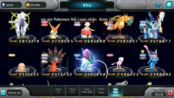 MÃ : #TTS4710 - SV 1599 - TOP37 - V13 - 30K KC - METALGARURUMON X BÁ CHỦ KYOGRE BC RAIKOU BC NHIỀU PET BC