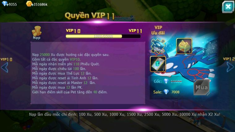 MÃ : #TTS4709 - SV 1667 - V10 - WHITE DYNAMAX BLACK BC UNVOA PALKIA NHIỀU PET HT