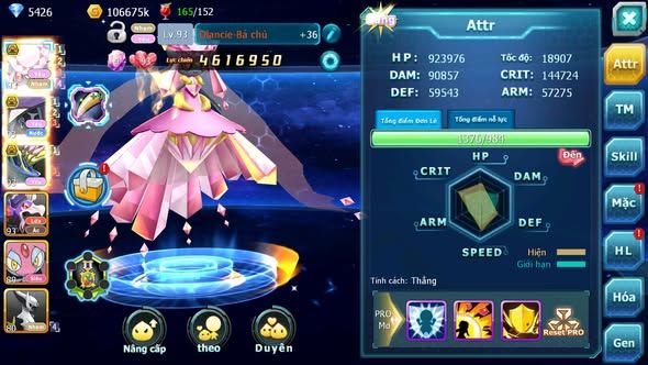 MÃ : #TTS4720 - SV 1447 - V5 - DIANCIE BÁ CHỦ TAPU FINI BC XERM BC DRAK HOOH MES NHIỀU PET HT