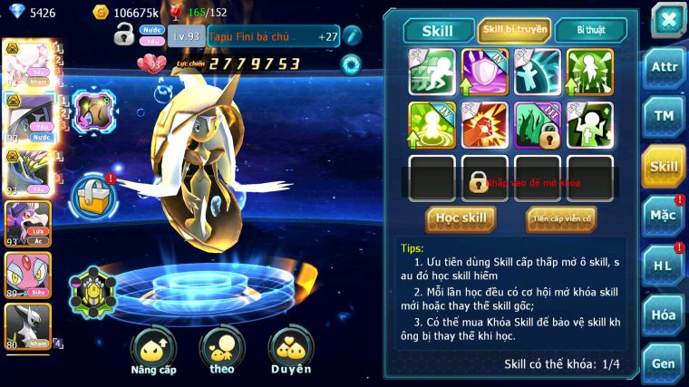 MÃ : #TTS4720 - SV 1447 - V5 - DIANCIE BÁ CHỦ TAPU FINI BC XERM BC DRAK HOOH MES NHIỀU PET HT