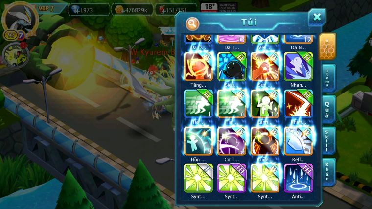 MÃ : #TTS4717 - SV 1415 - V7 - UNVOA HOOH BC WHITE BC CẶP LATI BC LUGIA RAYQUAZA NHIỀU PET HT