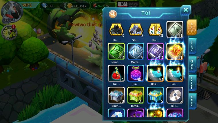 MÃ : #TTS4723 - SV 1727 V5- MEW GIÁP BÁ CHỦ CẶP LATI BC UNVOA MES