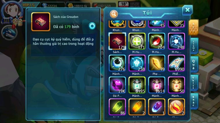 MÃ : #TTS4732 - SV 876 - TOP10 - V15 - GẦN ĐỦ W CH HOOH CH DYNAMAX DRAK HOOH BC CẶP ZEVIL SINH THÁI CỰC BÁ UNVOA WB DYNAMAX NHIỀU PET HT