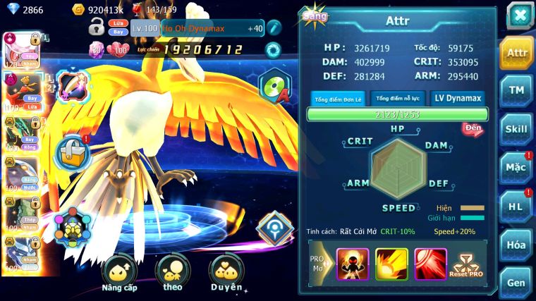 MÃ : #TTS4722 - SV 1335 - V13 - TOP12 - V13 - DIANCIE CH DYNAMAX HOOH DYNAMAX RAYQUAZA BC NHIỀU PET BÁ CHỦ NOGN