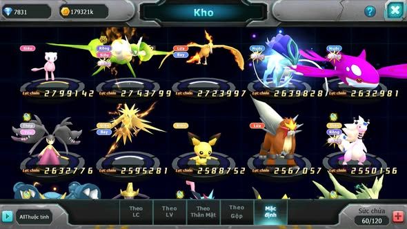 MÃ : #TTS4738 - SV 1393 - V12 - PIKACHU DYNAMX RAIKOU CH HOOH BC WB DYNAMAX UNVOA TAPU KOKO BC THẦN GIÓ BC QVLD BC