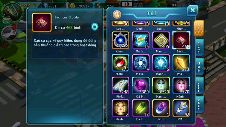 MÃ : #TTS4738 - SV 1393 - V12 - PIKACHU DYNAMX RAIKOU CH HOOH BC WB DYNAMAX UNVOA TAPU KOKO BC THẦN GIÓ BC QVLD BC