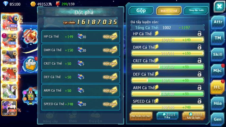 MÃ : #TTS4744 - SV 1610 - TOP 23 - 2K1 SÁCH - V15 - 85K KC KORAIDON BÁ CHỦ ĐC CHUYÊN 2 SAO HOOH DYNAMAX YVETAL BC QVLD BC THẦN GIÓ BC CẶP LATI BC