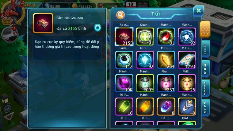 MÃ : #TTS4744 - SV 1610 - TOP 23 - 2K1 SÁCH - V15 - 85K KC KORAIDON BÁ CHỦ ĐC CHUYÊN 2 SAO HOOH DYNAMAX YVETAL BC QVLD BC THẦN GIÓ BC CẶP LATI BC