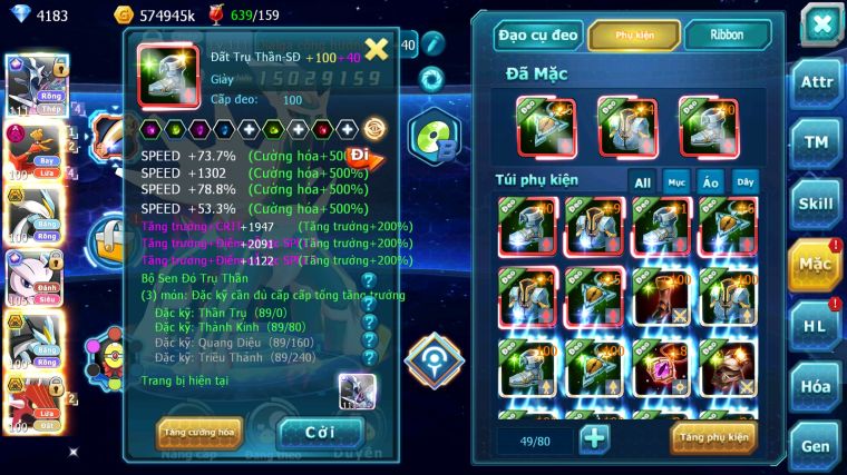 MÃ : #TTS4742 - SV 1041 - TOP49 - V12 - DIALGA CỘNG HƯỞNG HOOH DYNAMAX WB BC UNVOA QVLD BC CẶP LATI BC MEWTWO X CỘNG HƯỞNG