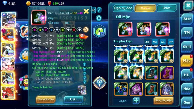 MÃ : #TTS4742 - SV 1041 - TOP49 - V12 - DIALGA CỘNG HƯỞNG HOOH DYNAMAX WB BC UNVOA QVLD BC CẶP LATI BC MEWTWO X CỘNG HƯỞNG