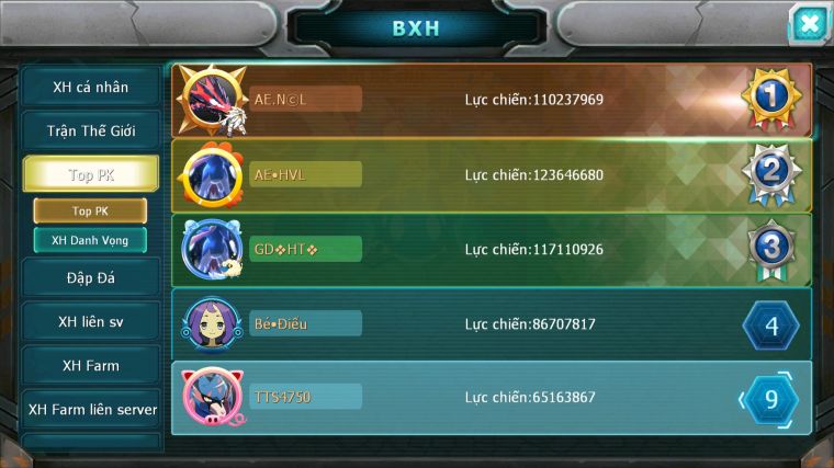 MÃ : #TTS4750 - SV 1481 - TOP9 - 1K2 SÁCH - 30K KC - V15 HOOH CH DYNAMAX VUA KIẾM KHIÊN BÁ CHỦ YVETAL BC THẦN GIÓ BC WB BC UNVOA NHIỀU PET HT