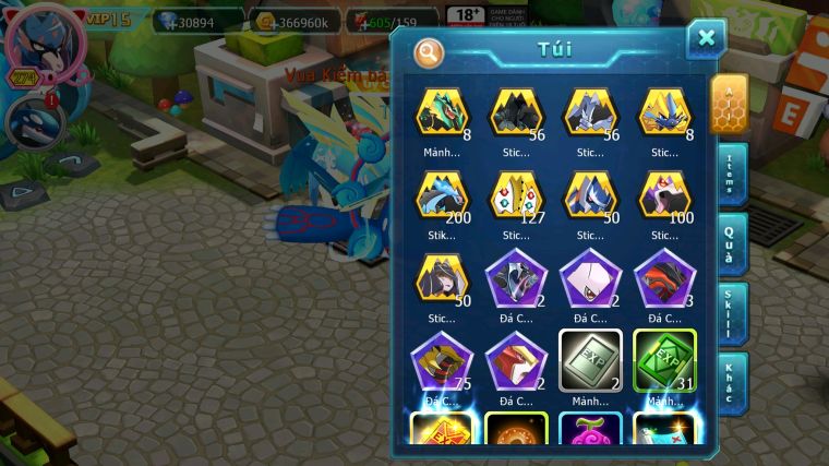 MÃ : #TTS4750 - SV 1481 - TOP9 - 1K2 SÁCH - 30K KC - V15 HOOH CH DYNAMAX VUA KIẾM KHIÊN BÁ CHỦ YVETAL BC THẦN GIÓ BC WB BC UNVOA NHIỀU PET HT