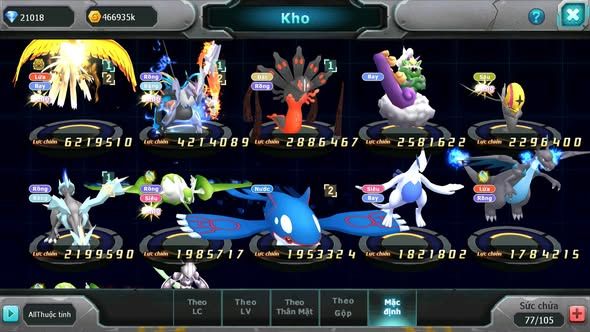MÃ : #TTS4749 - SV 1528 - 21 K KC - 980 SÁCH - HOOH BC UNVOA ZEVIL THẦN GIÓ LATI KYOGRE LUGIA
