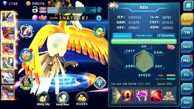 MÃ : #TTS4748 - SV 1683 - TOP4 - V15 - 6K8 SÁCH - CẶP RỒNG BÁ CHỦ BUILD CỰC CHẤT HOOH DYNAMAX THẦN GIÓ BC UNVOA NHIỀU PET HT