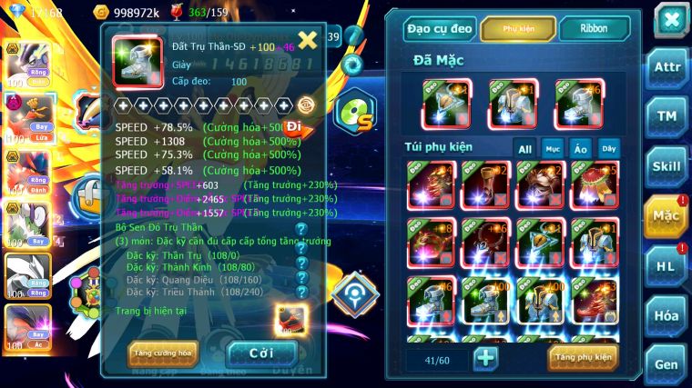 MÃ : #TTS4748 - SV 1683 - TOP4 - V15 - 6K8 SÁCH - CẶP RỒNG BÁ CHỦ BUILD CỰC CHẤT HOOH DYNAMAX THẦN GIÓ BC UNVOA NHIỀU PET HT