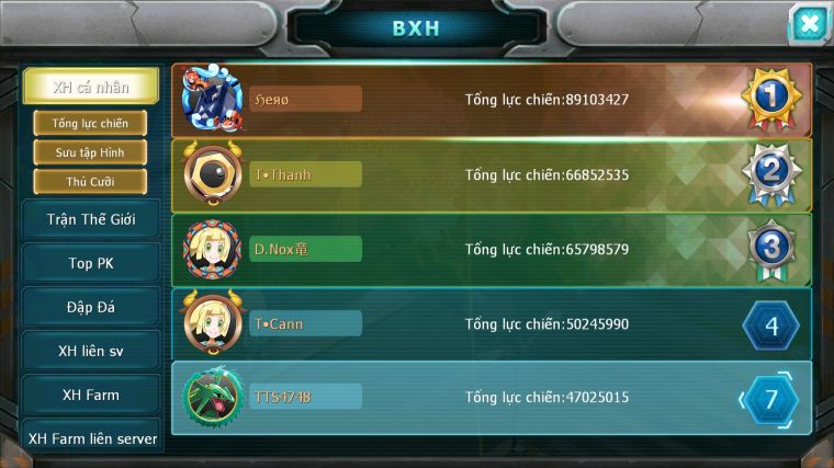 MÃ : #TTS4748 - SV 1683 - TOP4 - V15 - 6K8 SÁCH - CẶP RỒNG BÁ CHỦ BUILD CỰC CHẤT HOOH DYNAMAX THẦN GIÓ BC UNVOA NHIỀU PET HT