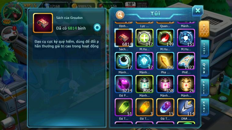 MÃ : #TTS4748 - SV 1683 - TOP4 - V15 - 6K8 SÁCH - CẶP RỒNG BÁ CHỦ BUILD CỰC CHẤT HOOH DYNAMAX THẦN GIÓ BC UNVOA NHIỀU PET HT