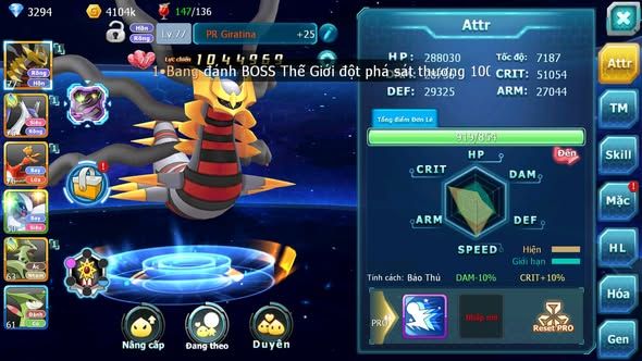 MÃ : #TTS4747 - SV 1822 - TOP 18 - V7 - 480 SÁCH - GIRAITNA LATI HOOH LUGIA RAIKOU