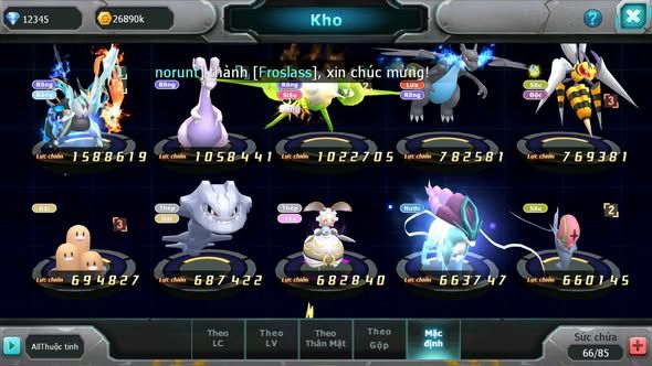 MÃ : #TTS4746 - SV 1791 - TOP 31 - UNVOA GOODRA LATIOS BÁ CHỦ ĐUA TOP CỰC NGON