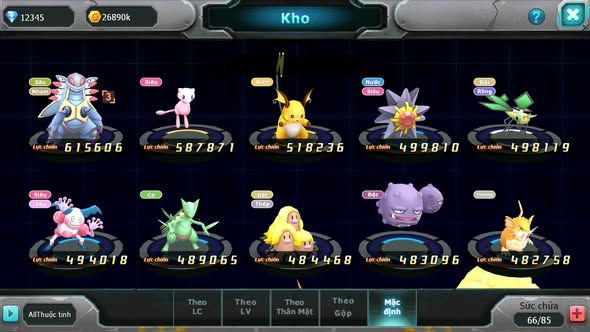 MÃ : #TTS4746 - SV 1791 - TOP 31 - UNVOA GOODRA LATIOS BÁ CHỦ ĐUA TOP CỰC NGON