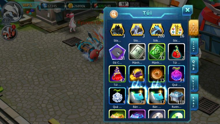 MÃ : #TTS4746 - SV 1791 - TOP 31 - UNVOA GOODRA LATIOS BÁ CHỦ ĐUA TOP CỰC NGON